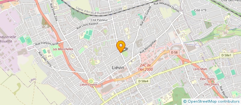 localisation de l'entreprise EPCC SPORTS  LIEVIN