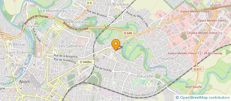 localisation de l'entreprise EPCMS LA COUDRAIE  NIORT