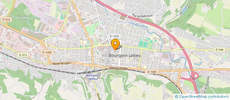 localisation de l'entreprise EPCOM à BOURGOIN-JALLIEU