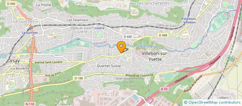 localisation de l'entreprise EPCVI à VILLEBON-SUR-YVETTE