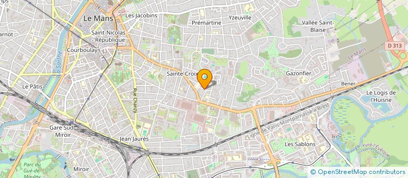 localisation de l'entreprise EPDC AUDIO à LE MANS