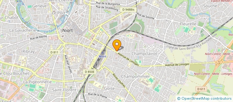 localisation de l'entreprise EPE SERVICES à NIORT