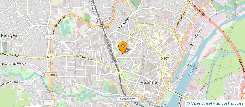 localisation de l'entreprise EPEC ROANNE à ROANNE