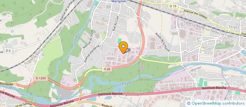 localisation de l'entreprise EPEDAL'EAU  MARIGNIER