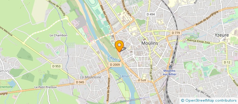 localisation de l'entreprise EPEE MOULINOISE à MOULINS