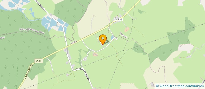 localisation de l'entreprise EPEIOS CHARPENTE  MONTAIGU-LE-BLIN