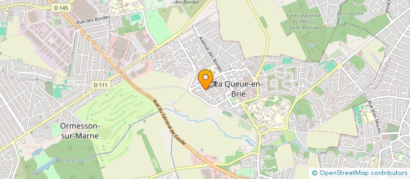 localisation de l'entreprise EPERNAY CAGET  LA QUEUE-EN-BRIE