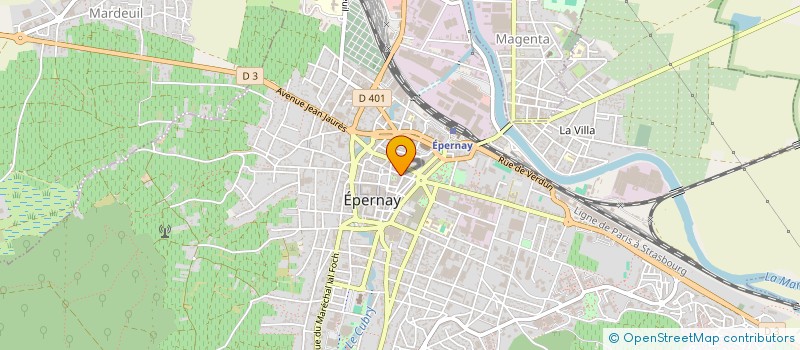 localisation de l'entreprise EPERNAY TRANSAC IMMO  EPERNAY