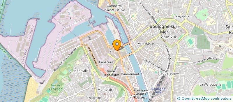 localisation de l'entreprise EPERON METROPOLE  BOULOGNE-SUR-MER