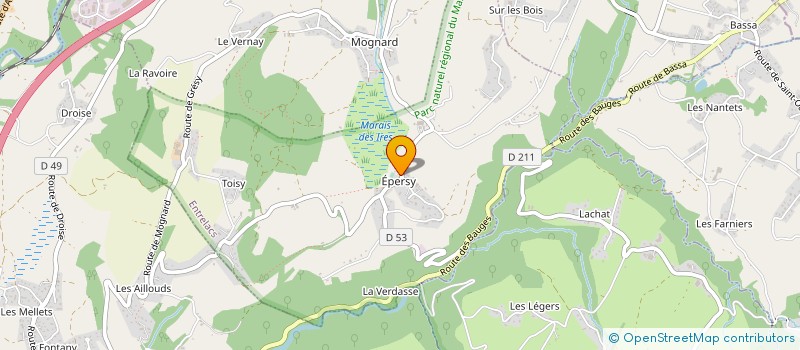 localisation de l'entreprise EPERSY SPORTS ET LOISIRS  ENTRELACS