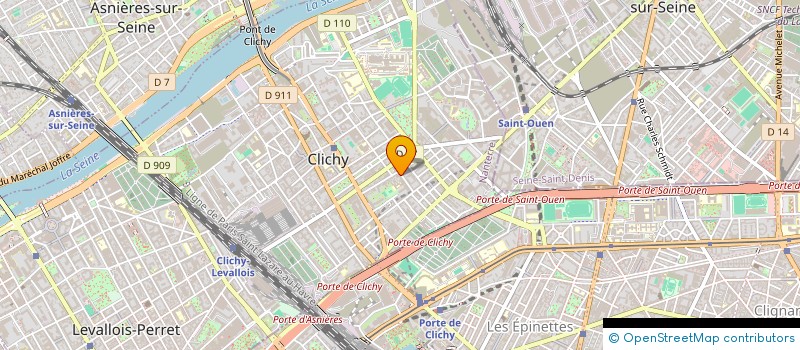 localisation de l'entreprise EPERVIER à CLICHY