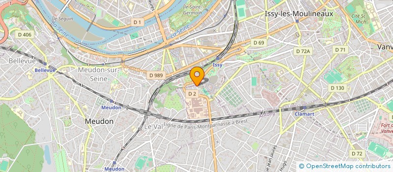 localisation de l'entreprise EPEX à CLAMART