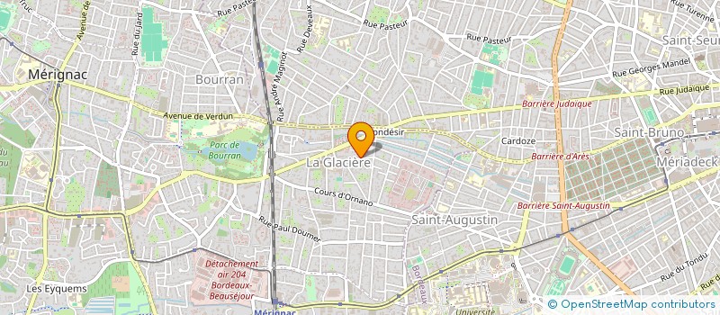 localisation de l'entreprise EPF  MERIGNAC