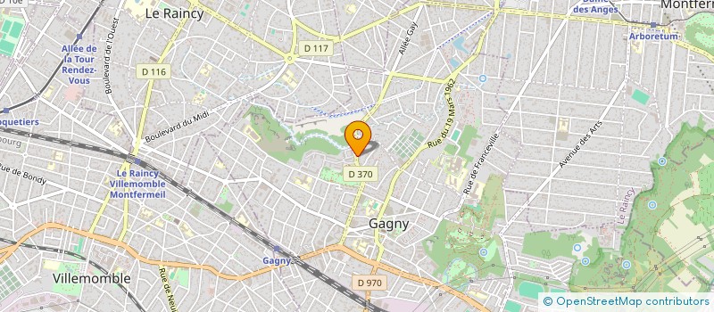 localisation de l'entreprise EPF ELEC PEREIRA à GAGNY