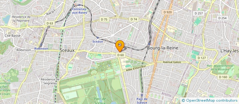 localisation de l'entreprise EPF ENJEU à SCEAUX