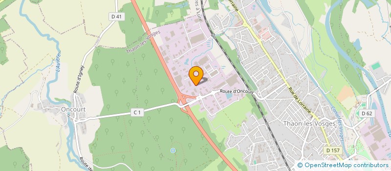 localisation de l'entreprise EPF PROPRETE  THAON-LES-VOSGES