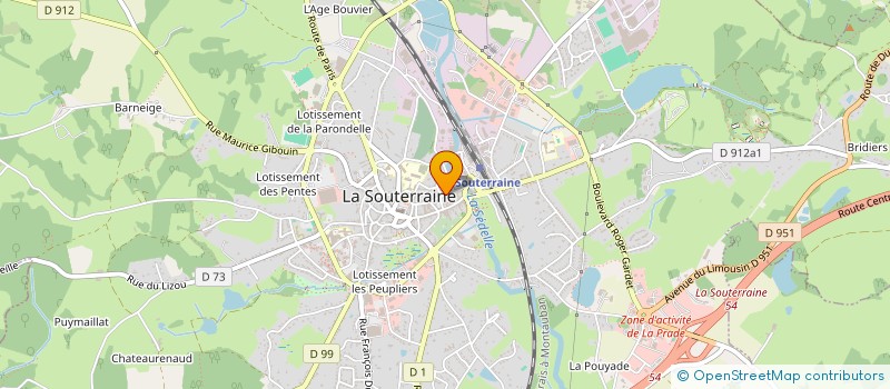 localisation de l'entreprise EPFC CHADAL-LEJEUNE  LA SOUTERRAINE