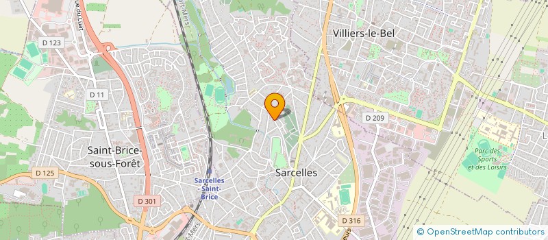 localisation de l'entreprise EPG à SARCELLES