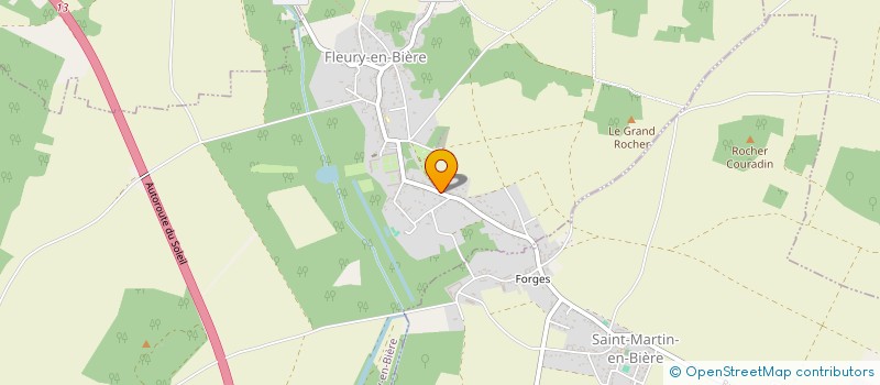 localisation de l'entreprise EPGF INVEST  FLEURY-EN-BIERE