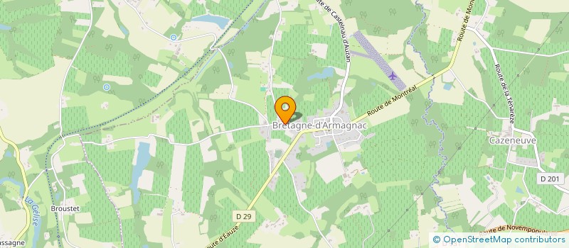 localisation de l'entreprise EPGT  EAUZE