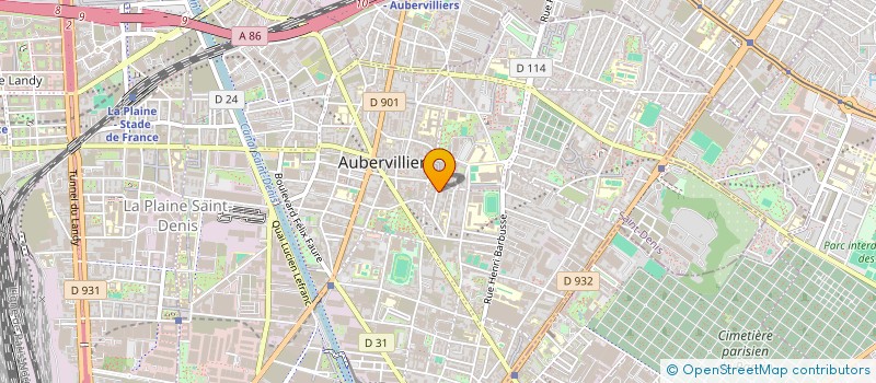 localisation de l'entreprise EPHATA à AUBERVILLIERS
