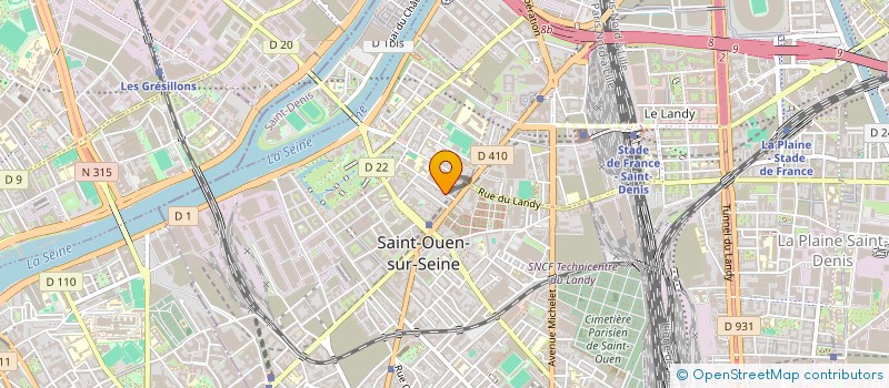 localisation de l'entreprise EPHELE à SAINT-OUEN-SUR-SEINE