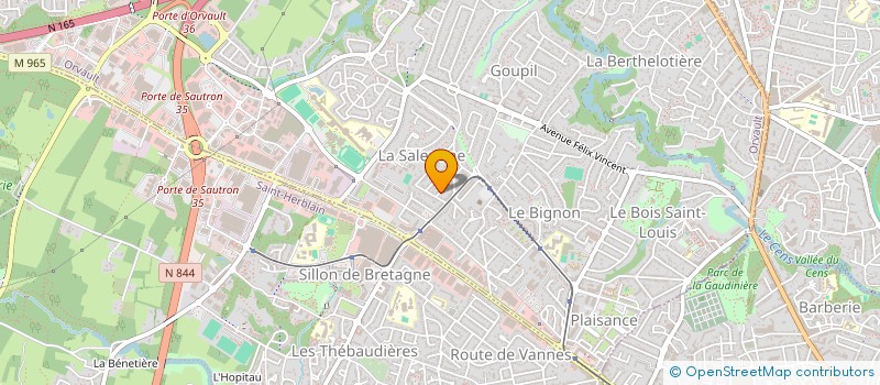 localisation de l'entreprise EPHELIDES à ORVAULT