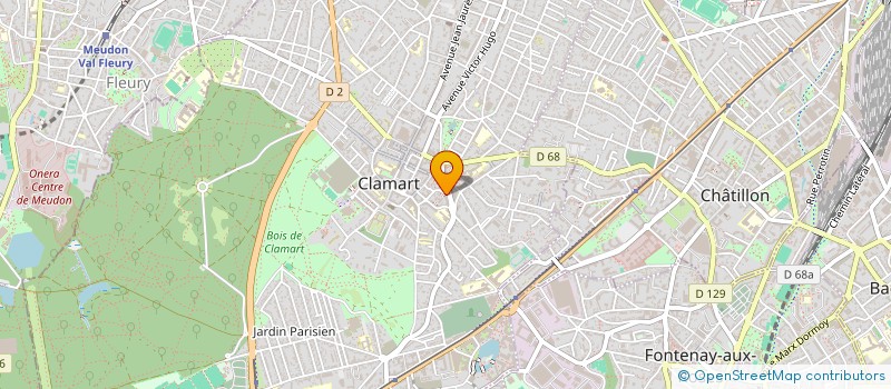 localisation de l'entreprise EPHEM'AIR TUTTI à CLAMART