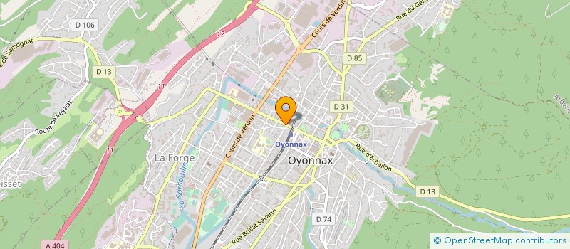 localisation de l'entreprise EPHEM'HAIR à OYONNAX