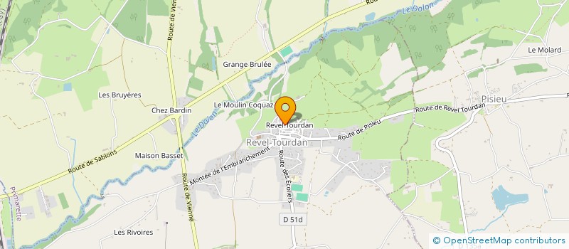 localisation de l'entreprise EPHEMERE  REVEL-TOURDAN