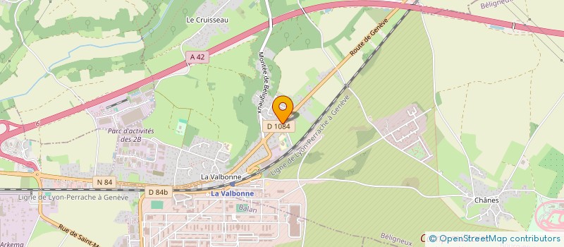 localisation de l'entreprise EPHENYX IT à BELIGNEUX