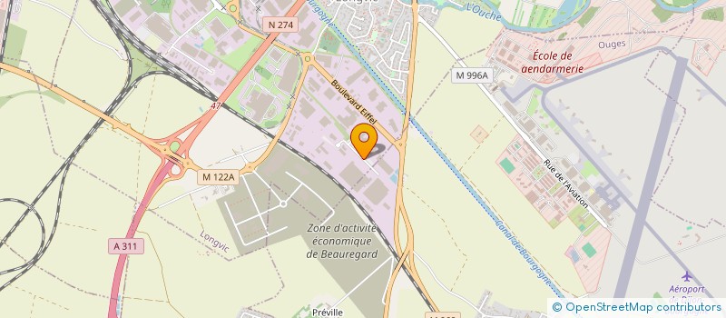 localisation de l'entreprise EPHESE MACONNERIE 21 à LONGVIC