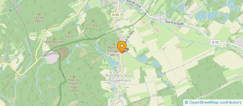 localisation de l'entreprise EPHIM à ROMAGNY-SOUS-ROUGEMONT