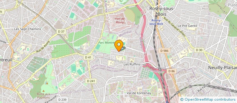 localisation de l'entreprise EPHOR à MONTREUIL