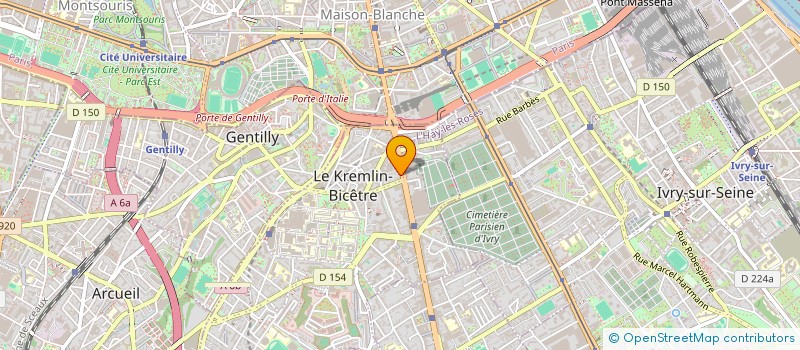 localisation de l'entreprise EPHYOS CONSULTING  LE KREMLIN-BICETRE