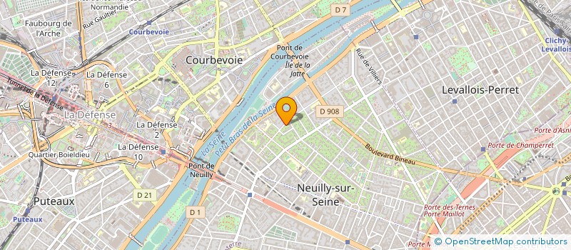 localisation de l'entreprise EPHYRA à NEUILLY-SUR-SEINE