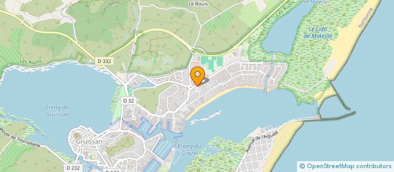 localisation de l'entreprise EPHYRA OPTIC  GRUISSAN