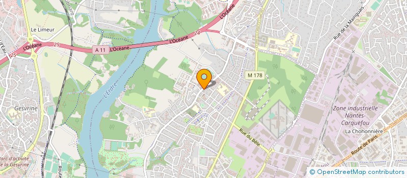 localisation de l'entreprise EPHYSCIENCE à NANTES