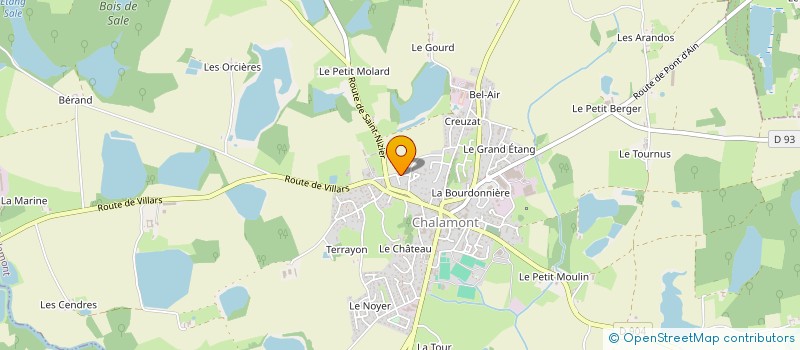 localisation de l'entreprise EPI  CHALAMONT
