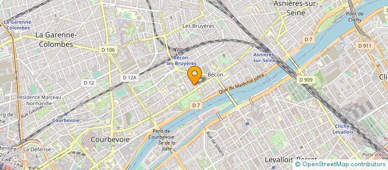 localisation de l'entreprise EPI 92 à COURBEVOIE