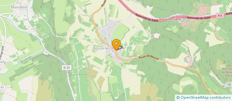 localisation de l'entreprise EPI-CENTRE  BOUZE-LES-BEAUNE