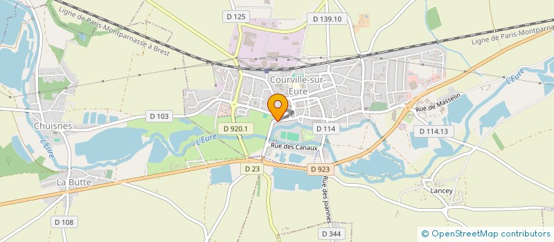 localisation de l'entreprise EPI COURVIL'LIEN à COURVILLE-SUR-EURE