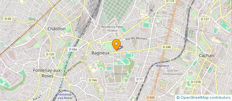 localisation de l'entreprise EPI'DERME  BAGNEUX