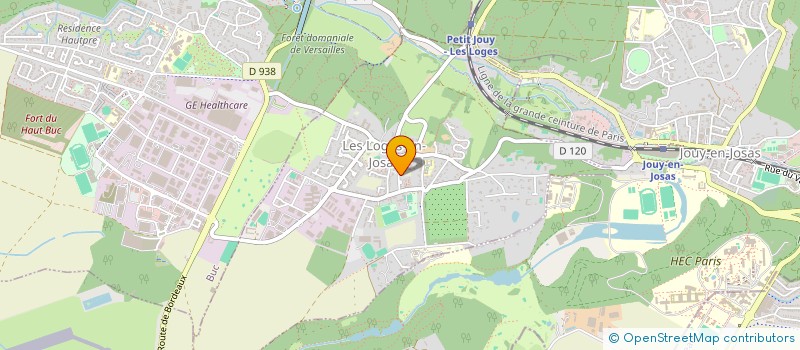 localisation de l'entreprise EPI  DES LOGES  LES LOGES-EN-JOSAS