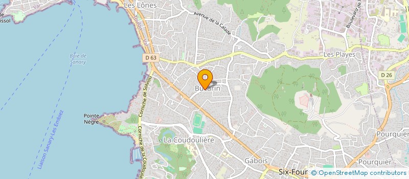 localisation de l'entreprise EPI FINANCE à SIX-FOURS-LES-PLAGES