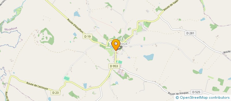 localisation de l'entreprise EPI GERSOIS  MIRADOUX