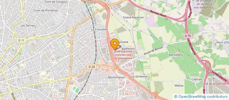 localisation de l'entreprise EPI-PB  BEZIERS