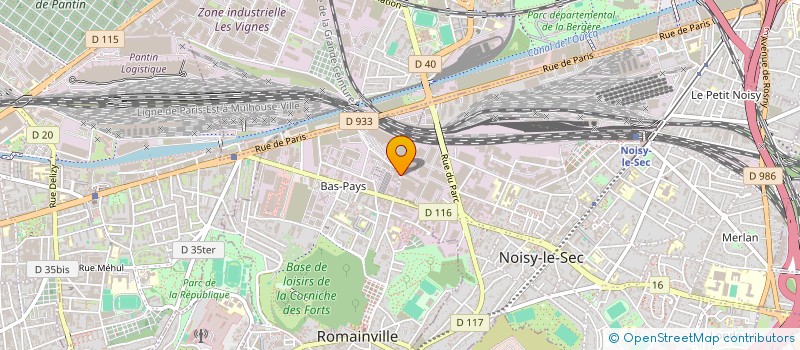 localisation de l'entreprise EPI SERVICES à ROMAINVILLE