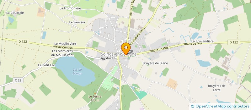 localisation de l'entreprise EPI'SOL (EPICERIE SOCIALE DE SOLOGNE) à SOINGS-EN-SOLOGNE