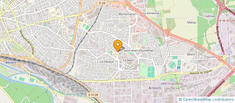 localisation de l'entreprise EPI SUD à BEZIERS